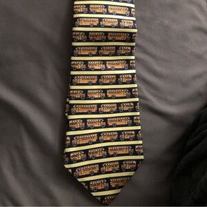 Playful School Bus Patterned Silk Tie perfect for an educator 👨‍🏫